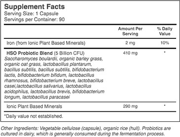 Primal Defense® Ultra Probiotic Formula Facts